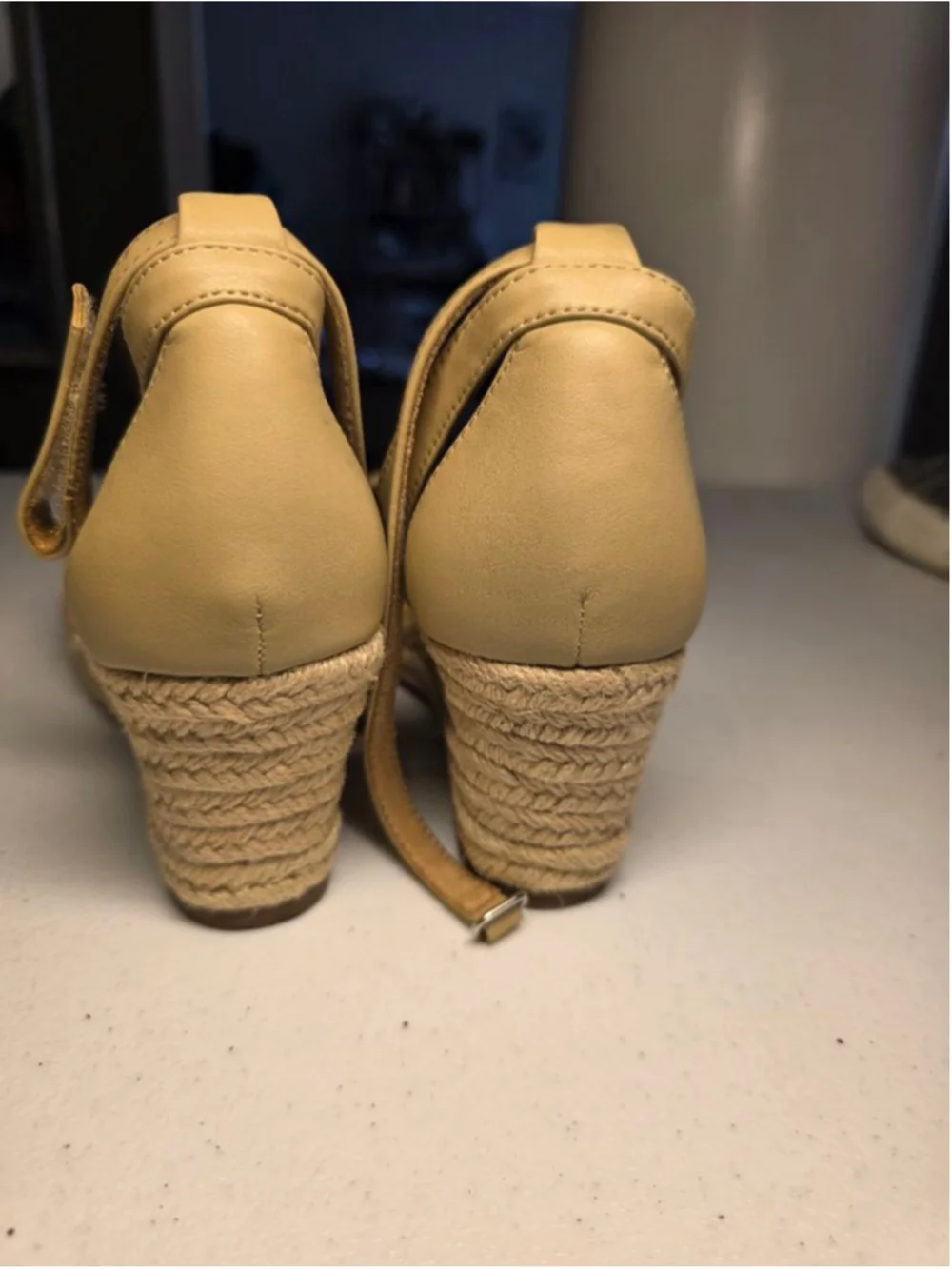 Joie Rainbow Raffia Espadrille Wedge Sandals Size 9.5M Coastal Cowgirl Resort